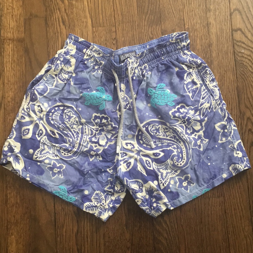 Vilebrequin men’s swim trunks w/ signature turtle